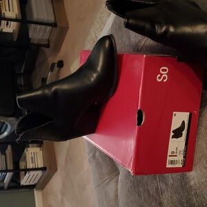 NWT 9W Black Booties from So